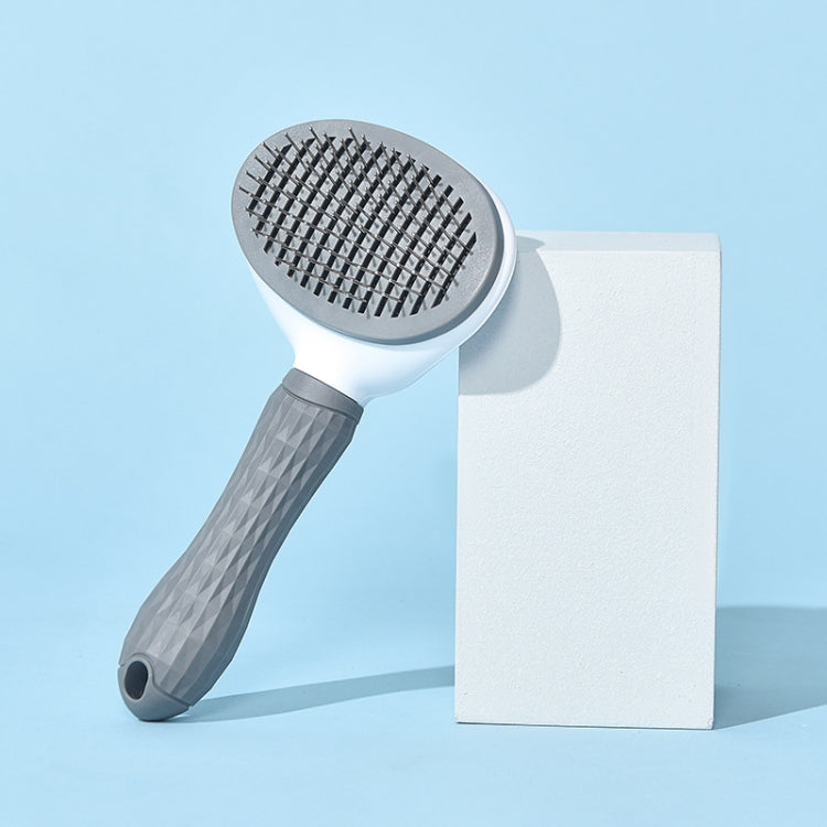 Stainless Steel Needle Automatic Cleaning Pet Hair Removal Dog Brush Pet Comb