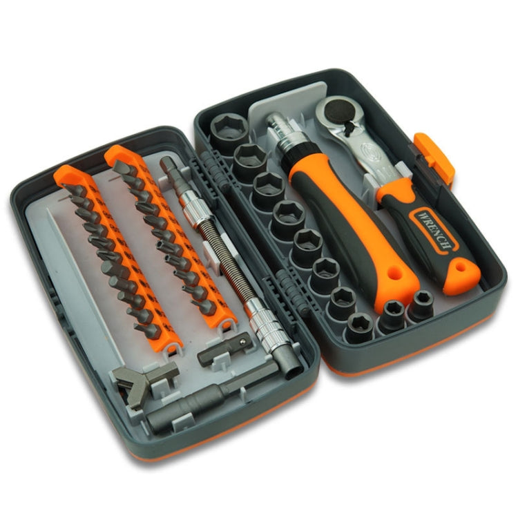 38 In 1 Labor-Saving Ratchet Multi-Purpose Screwdriver Set Household Hardware Tools Combination Screwdriver Toolbox