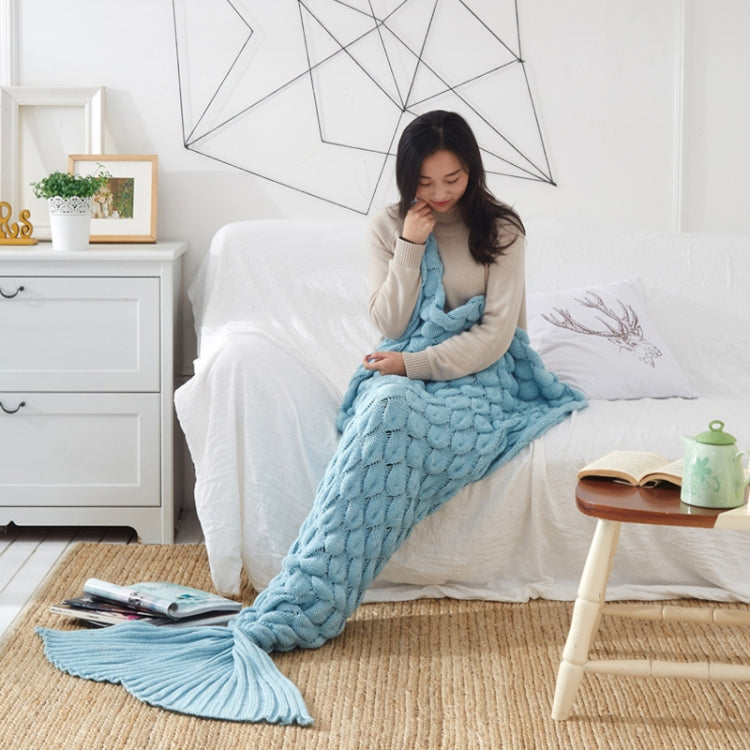 Mermaid Tail Knitted Blanket Fish Tail Blanket