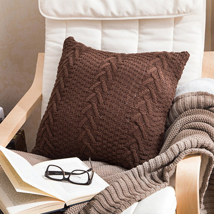 Home Wool Knitted Pillowcase