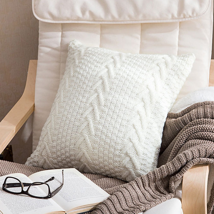 Home Wool Knitted Pillowcase