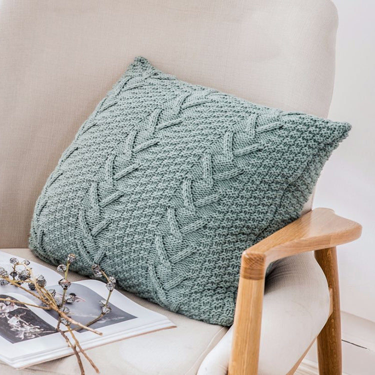 Home Wool Knitted Pillowcase