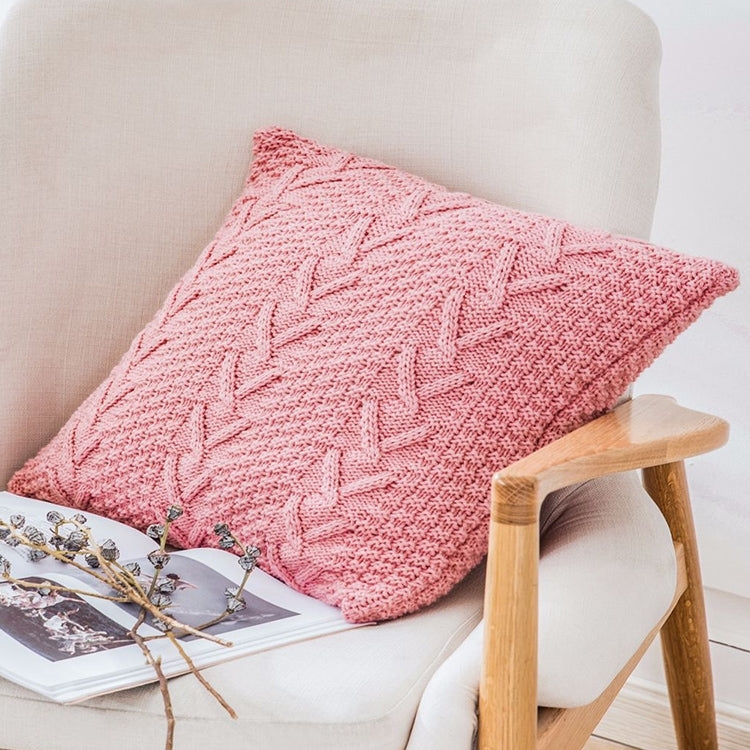 Home Wool Knitted Pillowcase