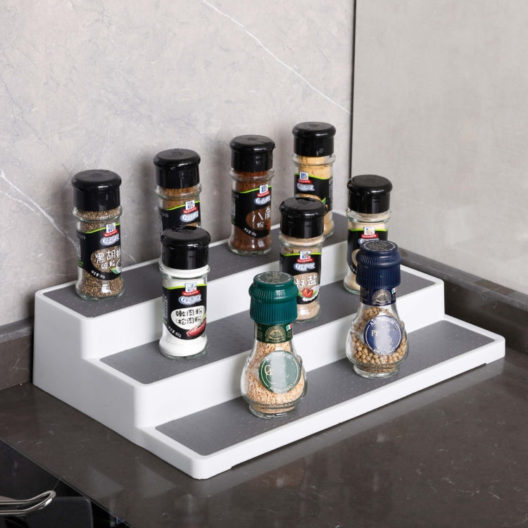 2pcs Three-Layer Stepped Seasoning Storage Rack Home Kitchen Storage Rack