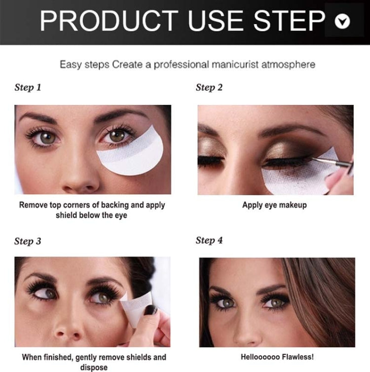 200 PCS/Bag  50x68mm B Type Eye Shadow Stickers Non-Woven Fabric Isolation Eye Stickers And Eyelashes Eyeliner Stickers