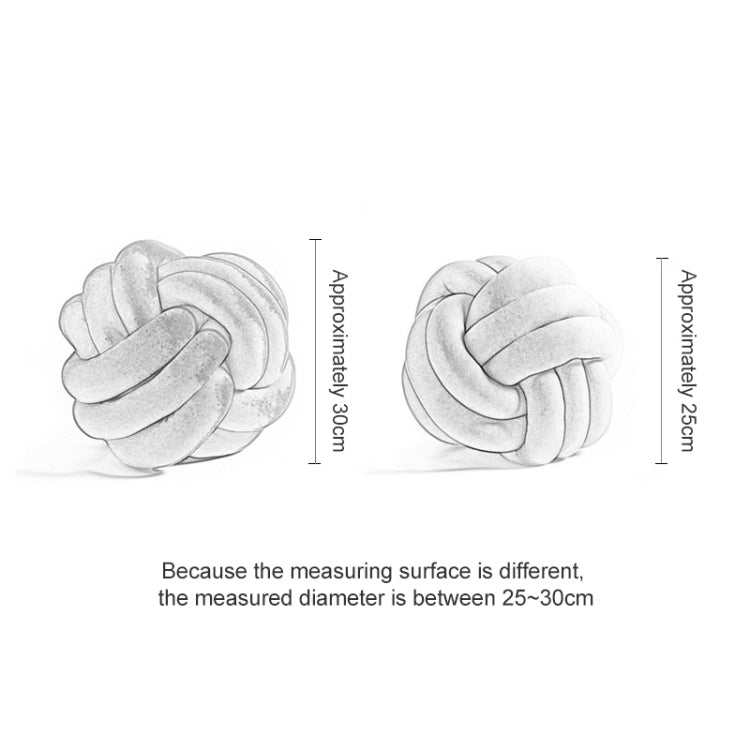 Hand-Made Knotted Ball Pillow