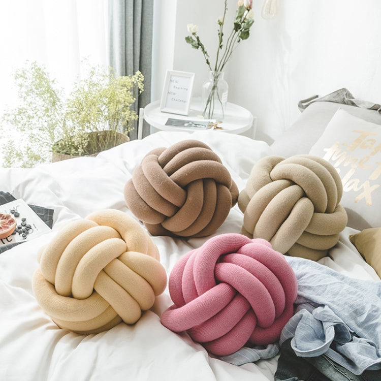 Hand-Made Knotted Ball Pillow
