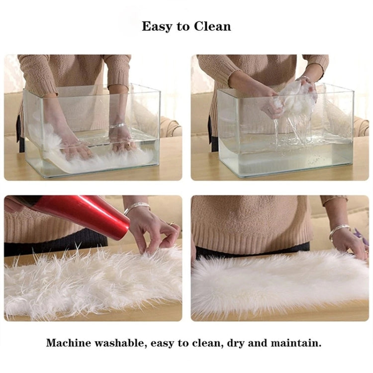 Home Furnishing Imitation Wool Carpet Bedroom Living Room Floor Mat Bay Window Cushion Office Chair Cushion Sofa Cushion