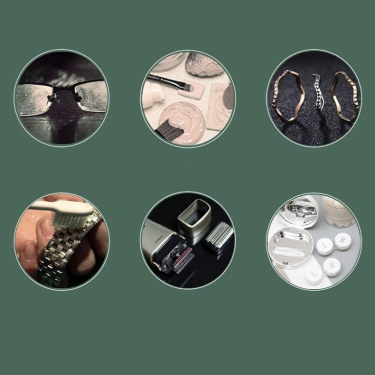 Mini Household Ultrasonic Smart Glasses Jewelry Watch Cleaning Machine