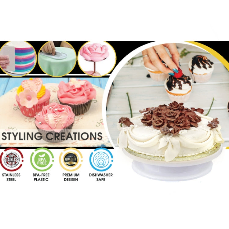 205 in 1 Cake Decorating Turntable Set Cake Decorating Mouth Baking Utensils