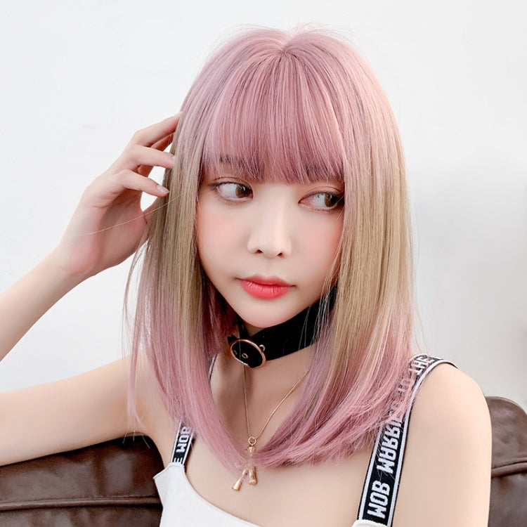 Female Gradient Highlighting Lifelike Chemical Fiber Headgear Wigs