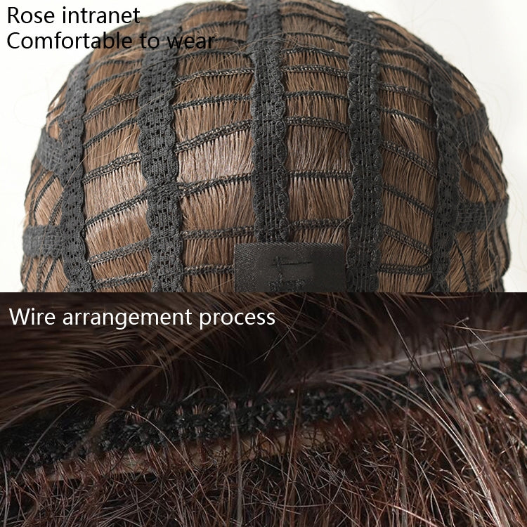 Wig Female Long Hair Big Wave Fluffy Full Headgear Long Curly Hair