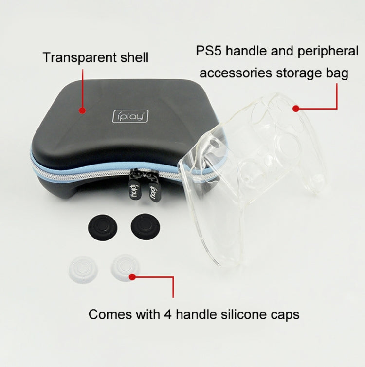 iPlay HBP-283 Gamepad Protective Shell Storage Bag For PS5