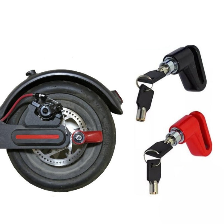 Electric Scooter Disc Brake Lock Multi-Function Reinforced Anti-Theft Lock Accessory for Xiaomi Mijia M365, Packing specification: Disc Brake Lock (Red )