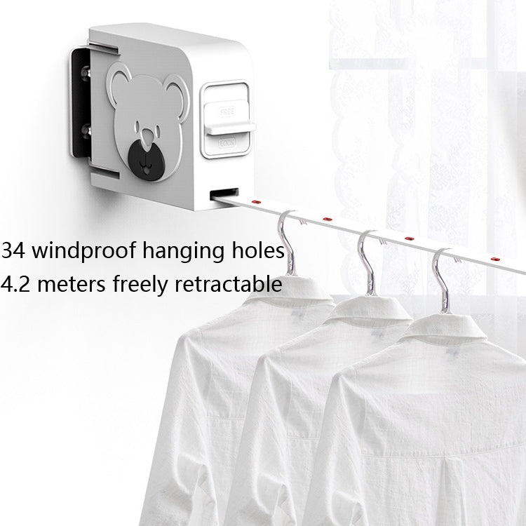 Clothesline Indoor Telescopic Hanger Clothes Rope Non-Slip Outdoor Clothesline
