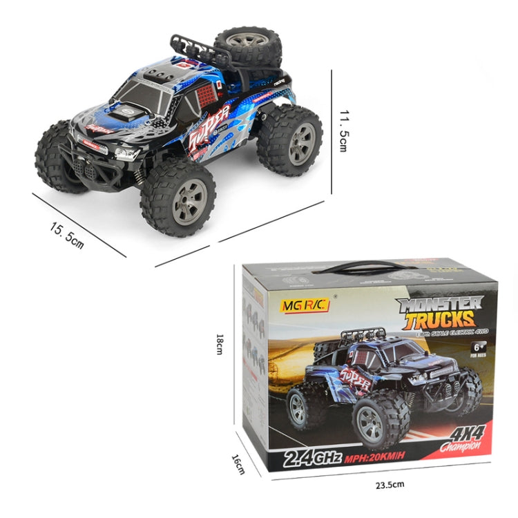 MGRC Charging Remote Control Car 2.4G Wireless Remote Control Four-Way Cross-Country Climbing Car 1:18 Car Model