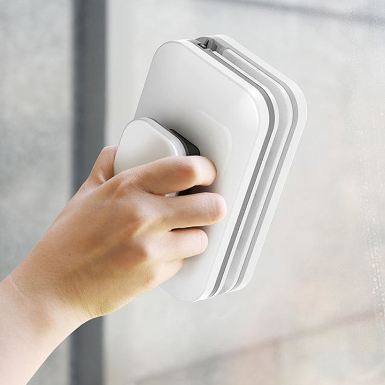 Magnetic Glass Wiper Double-Sided Magnetic Window Wiper High-Level Insulating Glass Cleaner, Specification: Rectangle 3-10mm