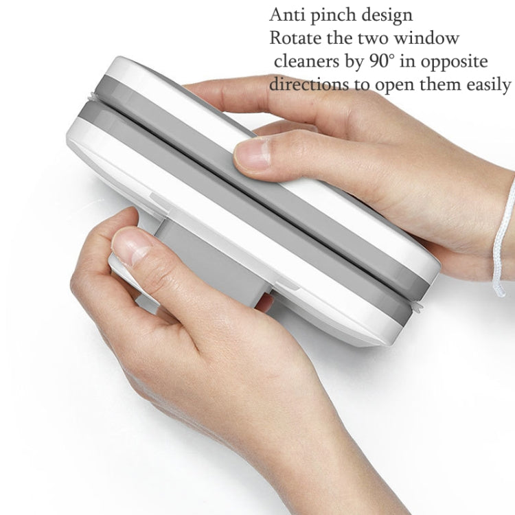 Magnetic Glass Wiper Double-Sided Magnetic Window Wiper High-Level Insulating Glass Cleaner, Specification: Rectangle 3-10mm