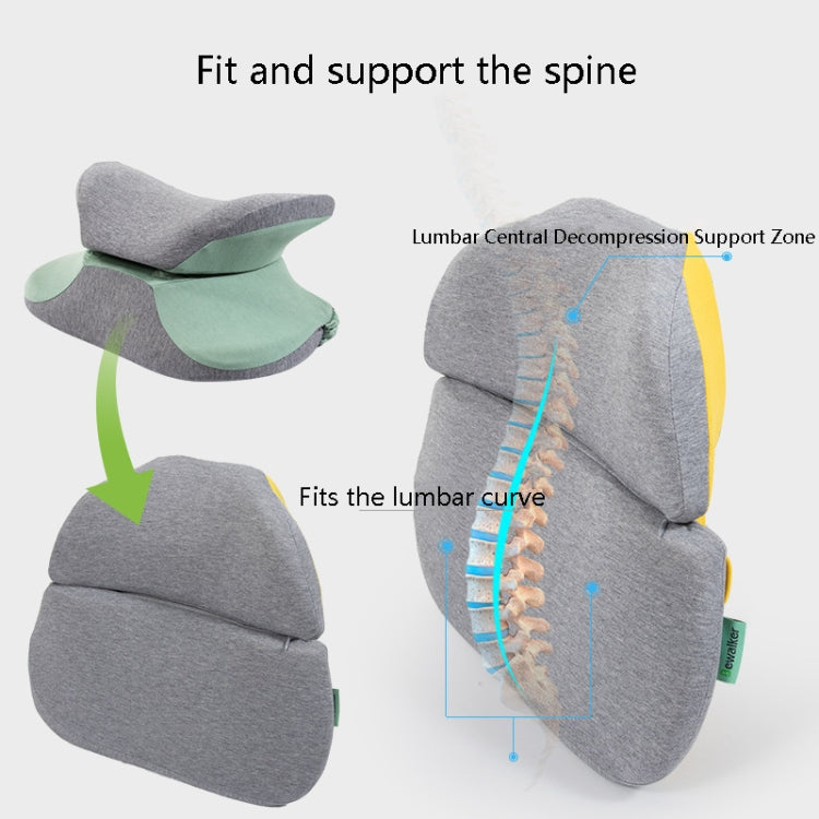 BEWALKER Multifunctional Student Portable Nap Pillow Waist Support Foldable Memory Foam Nap Pillow Office Sleeping Pillow