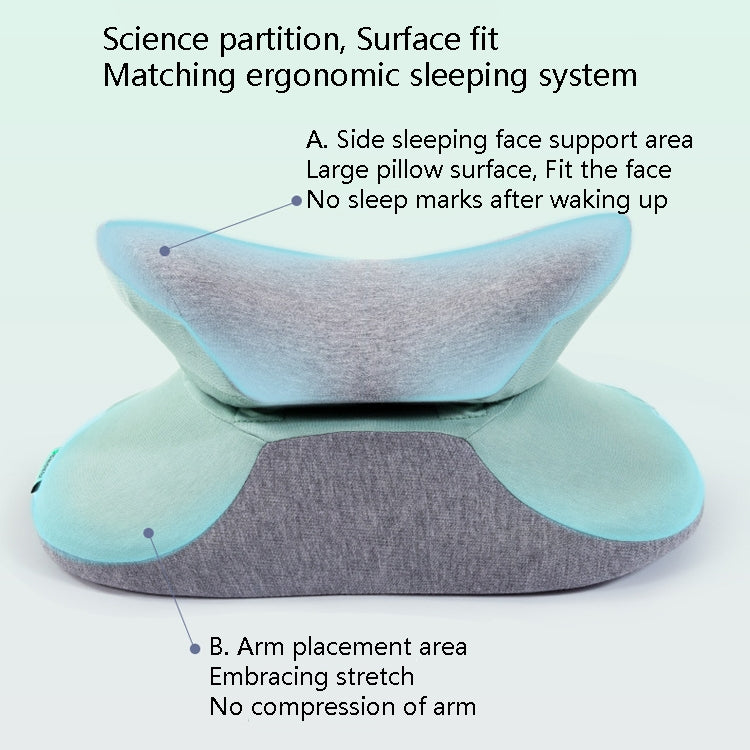 BEWALKER Multifunctional Student Portable Nap Pillow Waist Support Foldable Memory Foam Nap Pillow Office Sleeping Pillow