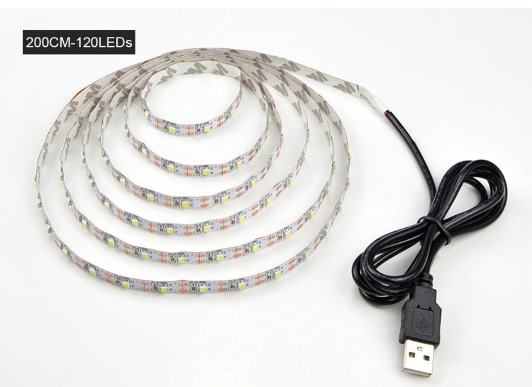 USB Power SMD 2835 Epoxy LED Strip Light Christmas Desk Decor Lamp for TV Background Lighting