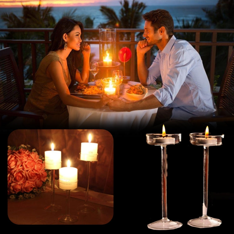 Glass Candlestick Luxury High Candlestick Romantic Dinner Decoration