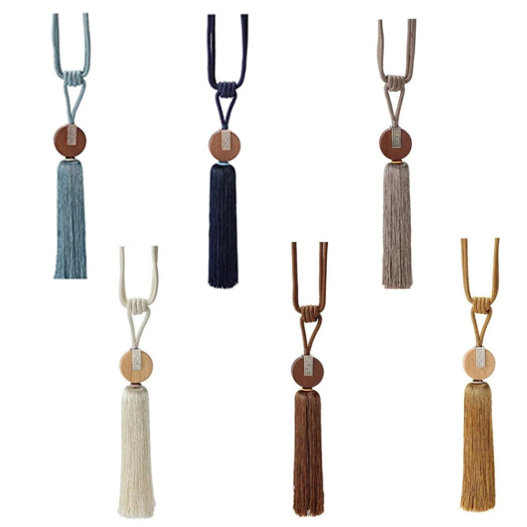 GQ017 1 Pair Curtain Tassel Hanging Ear Simple Tie Rope Hanging Ball Curtain Buckle