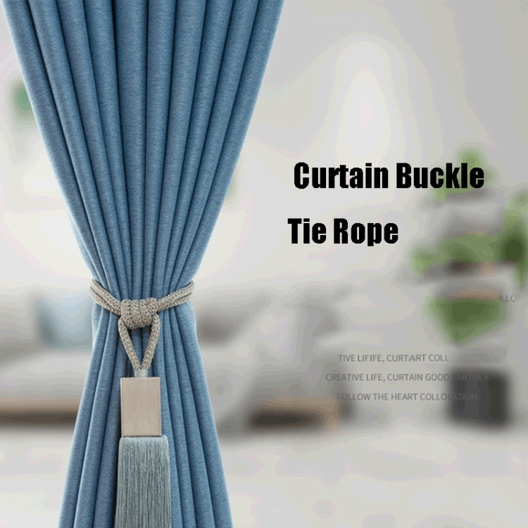 GQ016 Curtain Tassel Strapping Square Hanging Ear Curtain Buckle Tie Rope Hanging Ball