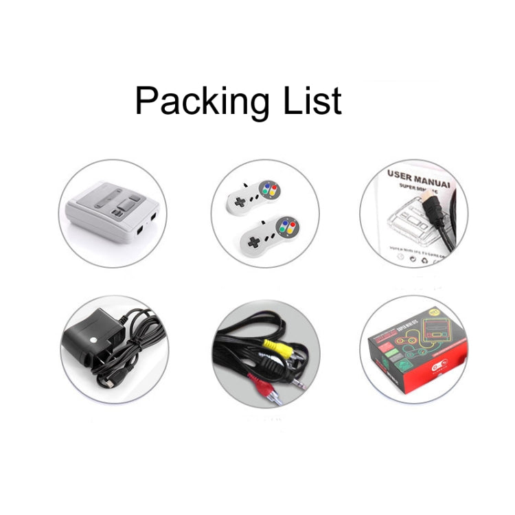 SFC620 Mini 8-Bit TV Game Console Built-In 620 Games, Supports AV Output