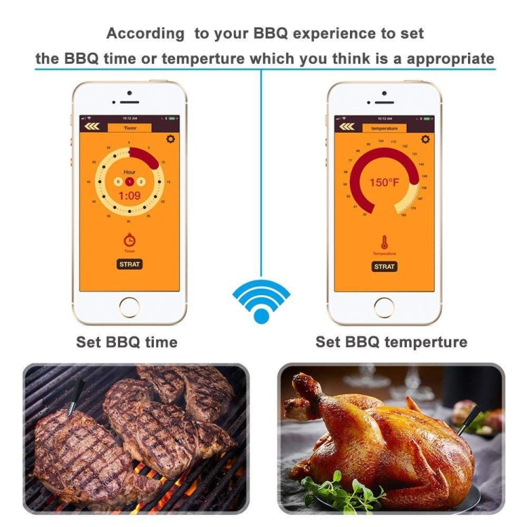TY530 BBQ Probe Wireless Bluetooth Thermometer Mobile Phone APP Kitchen Food Barbecue Oven Thermometer
