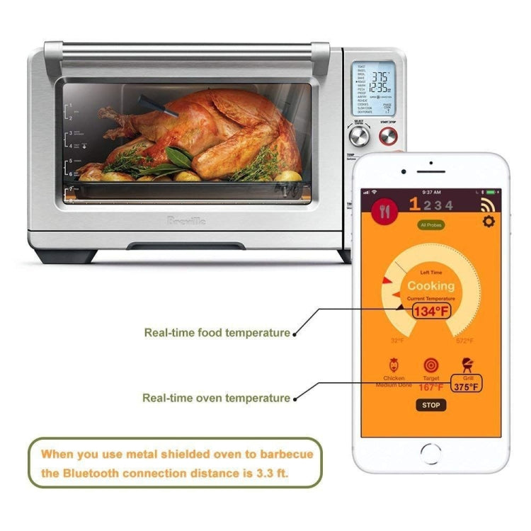 TY530 BBQ Probe Wireless Bluetooth Thermometer Mobile Phone APP Kitchen Food Barbecue Oven Thermometer