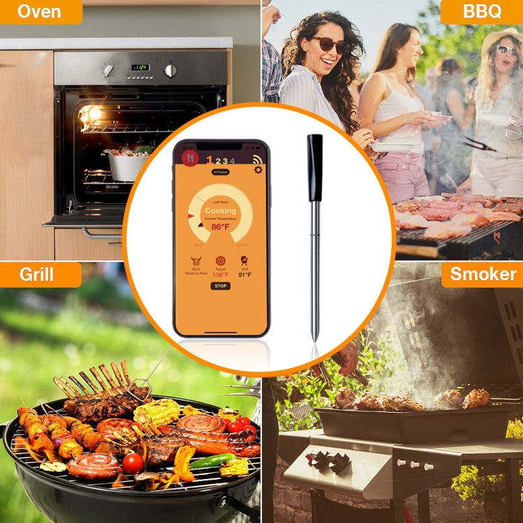 TY530 BBQ Probe Wireless Bluetooth Thermometer Mobile Phone APP Kitchen Food Barbecue Oven Thermometer