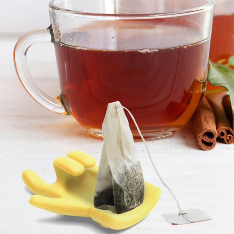 2pcs Little Finger Shape Tea Heroes Teaspoon Holder ，Random Color Delivery