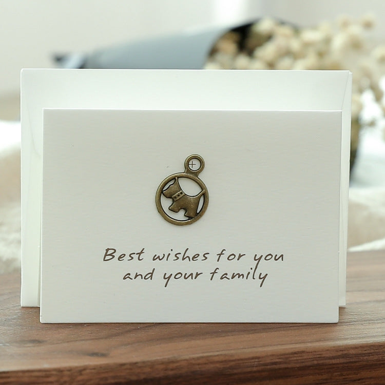 20pcs Retro Blessing Birthday High-End Thank You Message Card Lover Thanksgiving Christmas Day Greeting Card