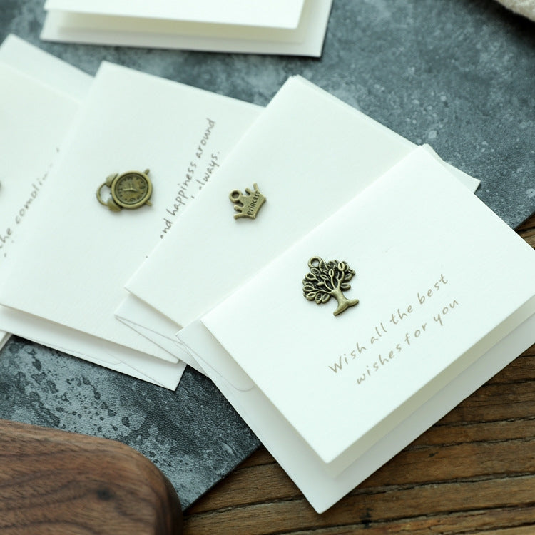 20pcs Retro Blessing Birthday High-End Thank You Message Card Lover Thanksgiving Christmas Day Greeting Card