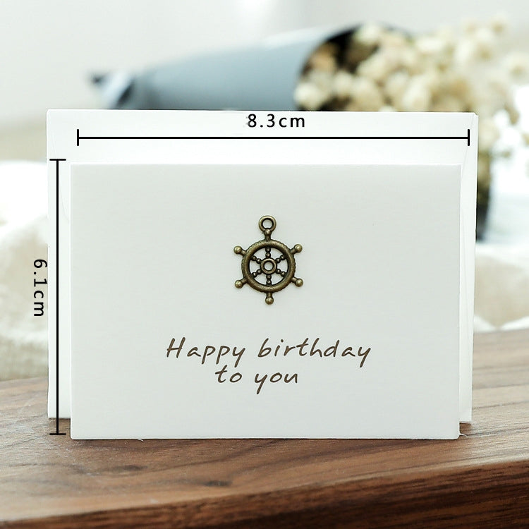 20pcs Retro Blessing Birthday High-End Thank You Message Card Lover Thanksgiving Christmas Day Greeting Card