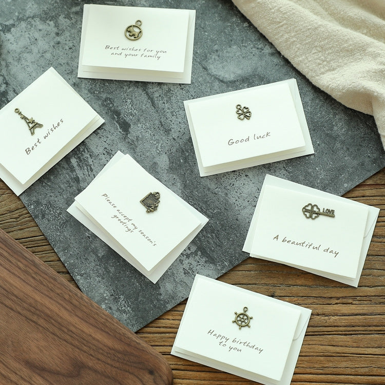 20pcs Retro Blessing Birthday High-End Thank You Message Card Lover Thanksgiving Christmas Day Greeting Card