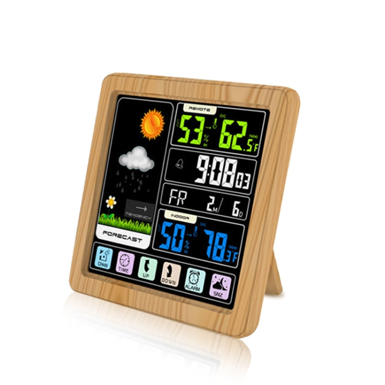 TS-3310 Wireless Weather Clock Multifunctional Color Screen Clock Creative Home Touch Screen Thermometer