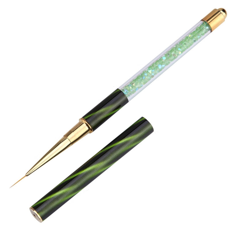 Cat Eye Pen Barrel Painted Pen With Diamond Light Therapy Nail Tool Light Therapy Pen