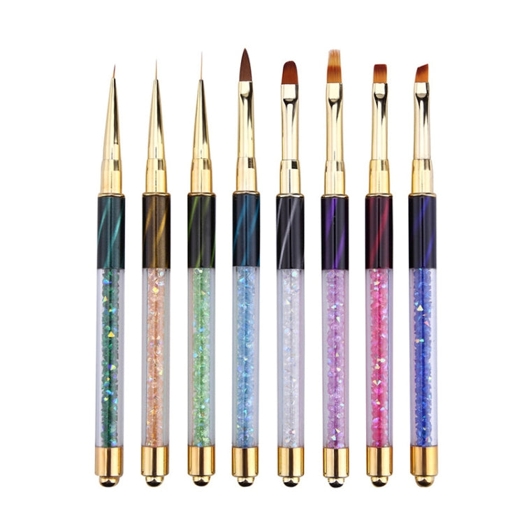 Cat Eye Pen Barrel Painted Pen With Diamond Light Therapy Nail Tool Light Therapy Pen