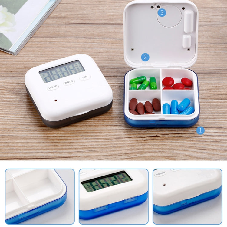 Electronic Smart Timing Medicine Box Portable Medicine Dispensing Storage Box