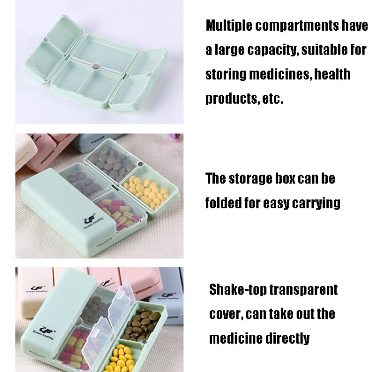 Folding Portable Sealed and Dispensing Small Pill Box