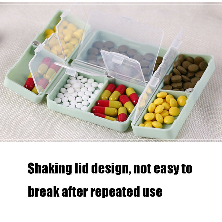Folding Portable Sealed and Dispensing Small Pill Box