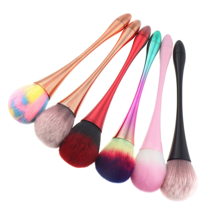 Single Small Waist Makeup Brush Nail Powder Dust Blush Loose Powder Brush, Specification: Pink Green Gradient Rod