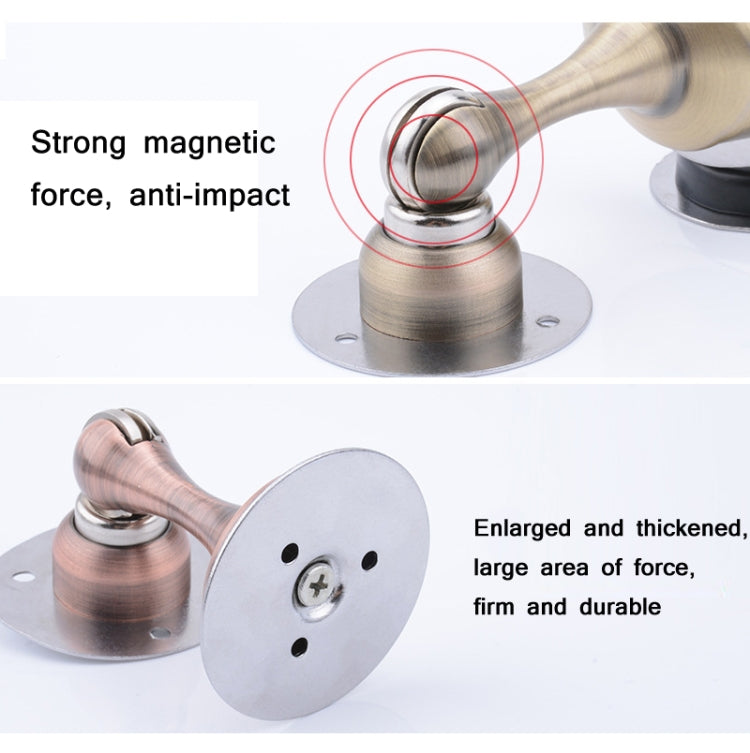 Punch-Free Stainless Steel Thickened Strong Magnetic Door Stopper