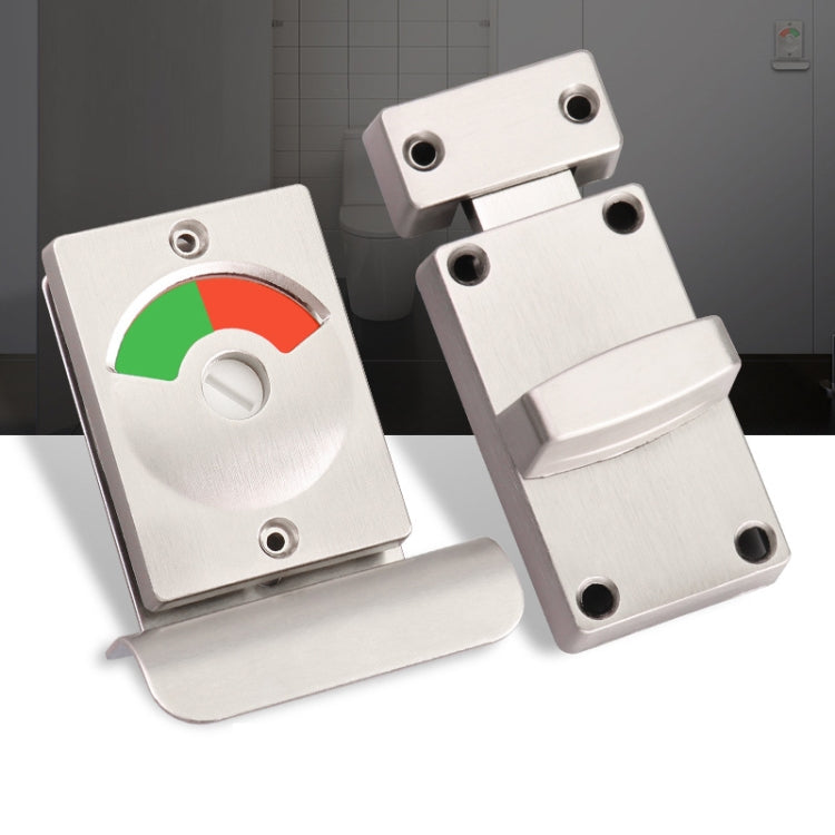 Toilet Red & Green Display Door Lock Public Toilet Stainless Steel Bolt Lock