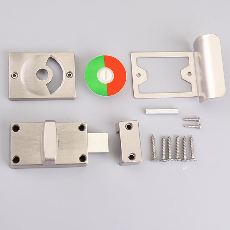 Toilet Red & Green Display Door Lock Public Toilet Stainless Steel Bolt Lock