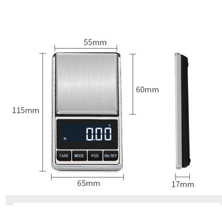 Kitchen Stainless Steel Mini Portable Scale High Precision Jewelry Scale Electronic Scale