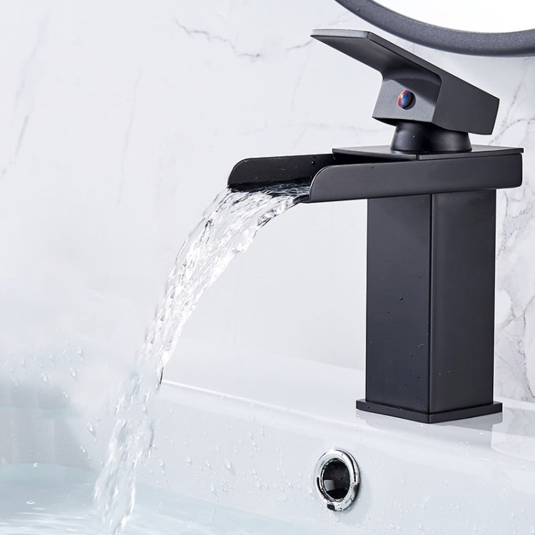 Bathroom Wide Mouth Faucet Square Sink Single Hole Basin Faucet