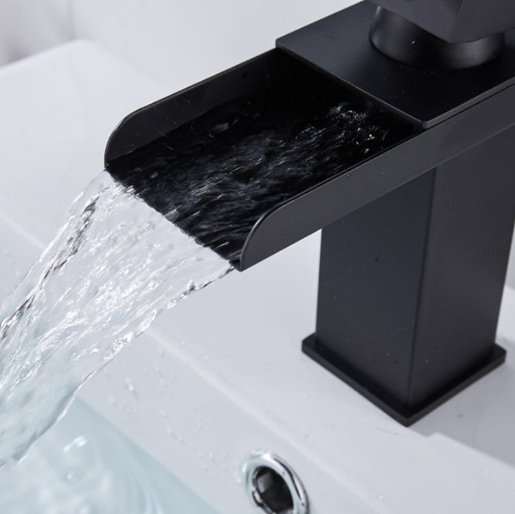 Bathroom Wide Mouth Faucet Square Sink Single Hole Basin Faucet